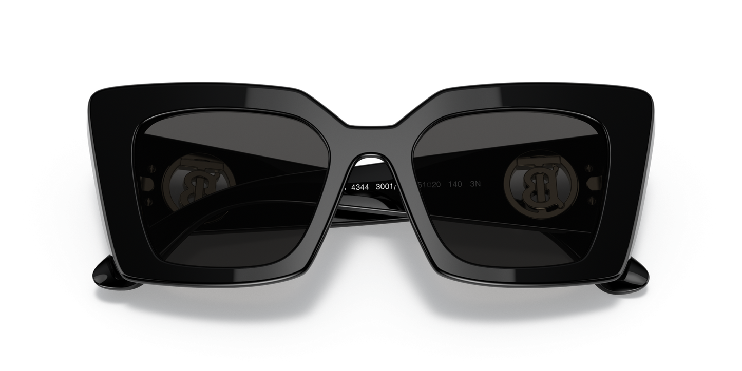 Burberry Sunglasses Black-Dark Grey | BURBERRY BE4344 Daisy Black-Dark Grey