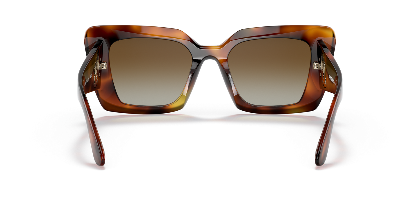 Burberry Sunglasses Light Havana Polarized Brown Gradient | BURBERRY BE4344 Daisy Light Havana-Polarized Brown Gradient