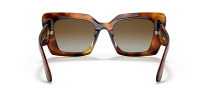 Burberry Sunglasses Light Havana Polarized Brown Gradient | BURBERRY BE4344 Daisy Light Havana-Polarized Brown Gradient