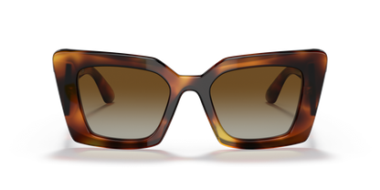 Burberry Sunglasses Light Havana Polarized Brown Gradient | BURBERRY BE4344 Daisy Light Havana-Polarized Brown Gradient