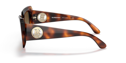 Burberry Sunglasses Light Havana Polarized Brown Gradient | BURBERRY BE4344 Daisy Light Havana-Polarized Brown Gradient