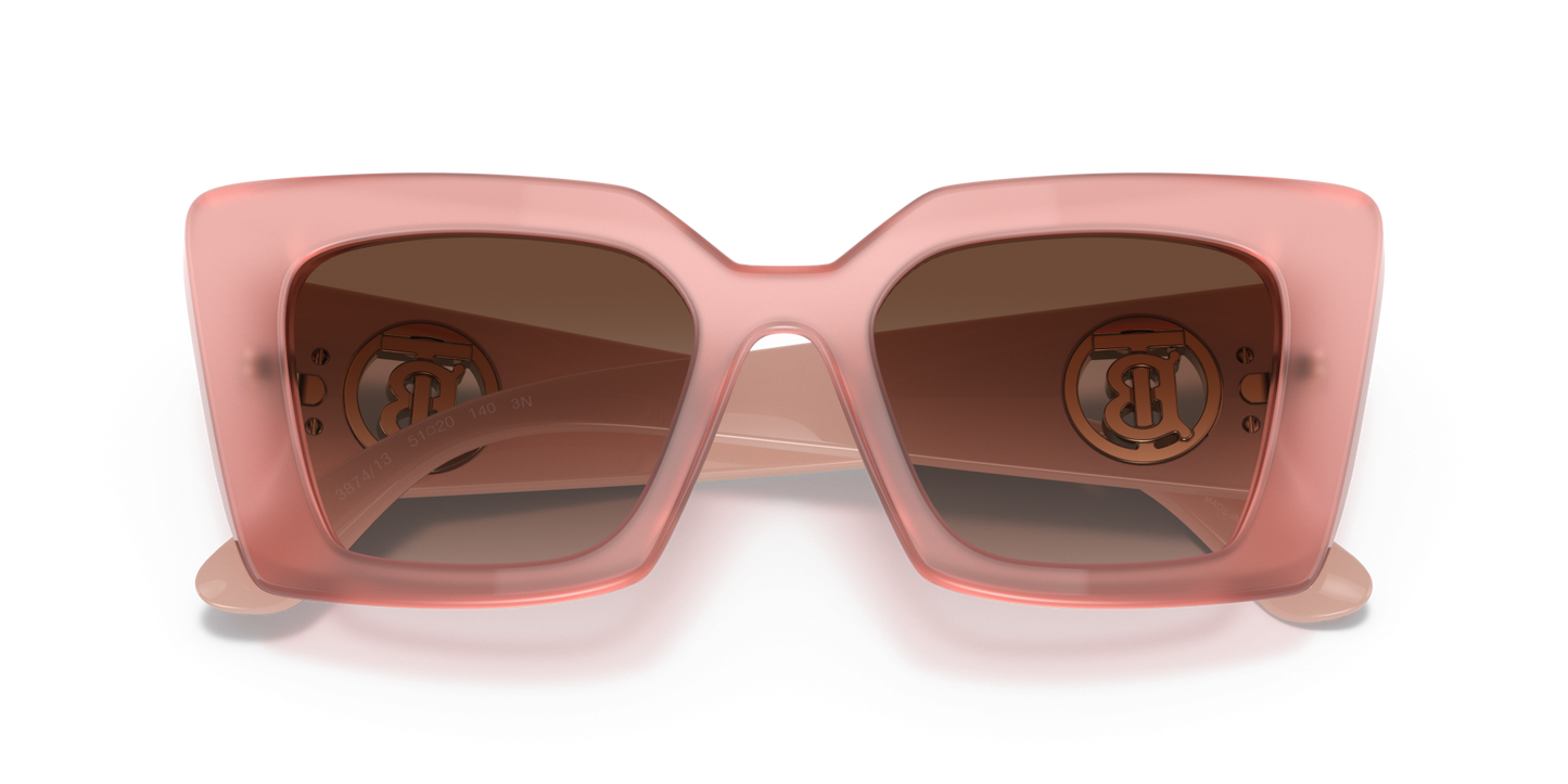 משקפי שמש בורברי ורוד-חום שיפוע | BURBERRY BE4344 Daisy Pink-Brown Gradient