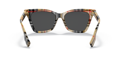 Burberry Vintage Sunglasses in Dark Grey | BURBERRY BE4346 Elsa Vintage Check-Dark Grey