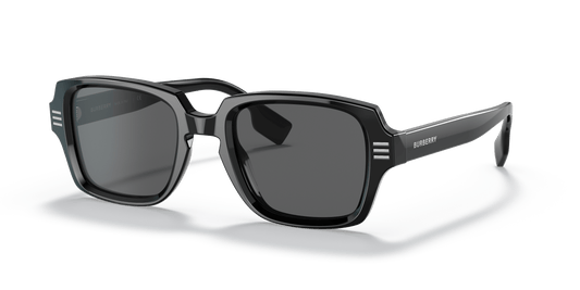 משקפי שמש בורברי שחור-אפור כהה | BURBERRY BE4349 Eldon Black-Dark Grey