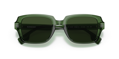 משקפי שמש בורברי ירוק-כהה ירוק | BURBERRY BE4349 Eldon Green-Dark Green