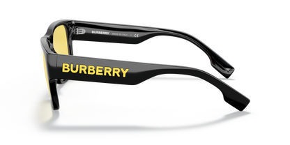 משקפי שמש burberry שחור-צהוב | BURBERRY BE4358 Knight Black-Yellow