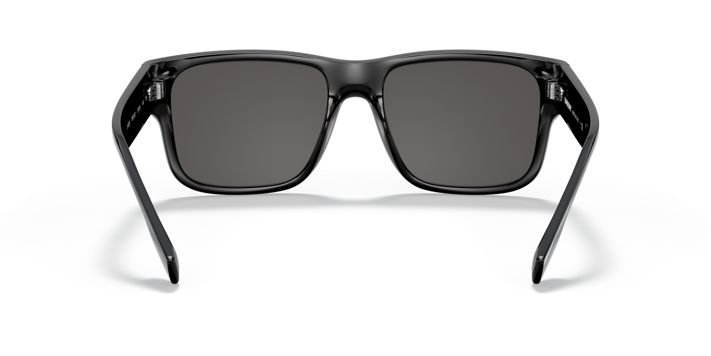 משקפי שמש בורברי שחור-אפור כהה | BURBERRY BE4358 Knight Black-Dark Grey