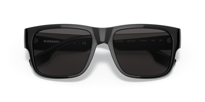משקפי שמש בורברי שחור-אפור כהה | BURBERRY BE4358 Knight Black-Dark Grey