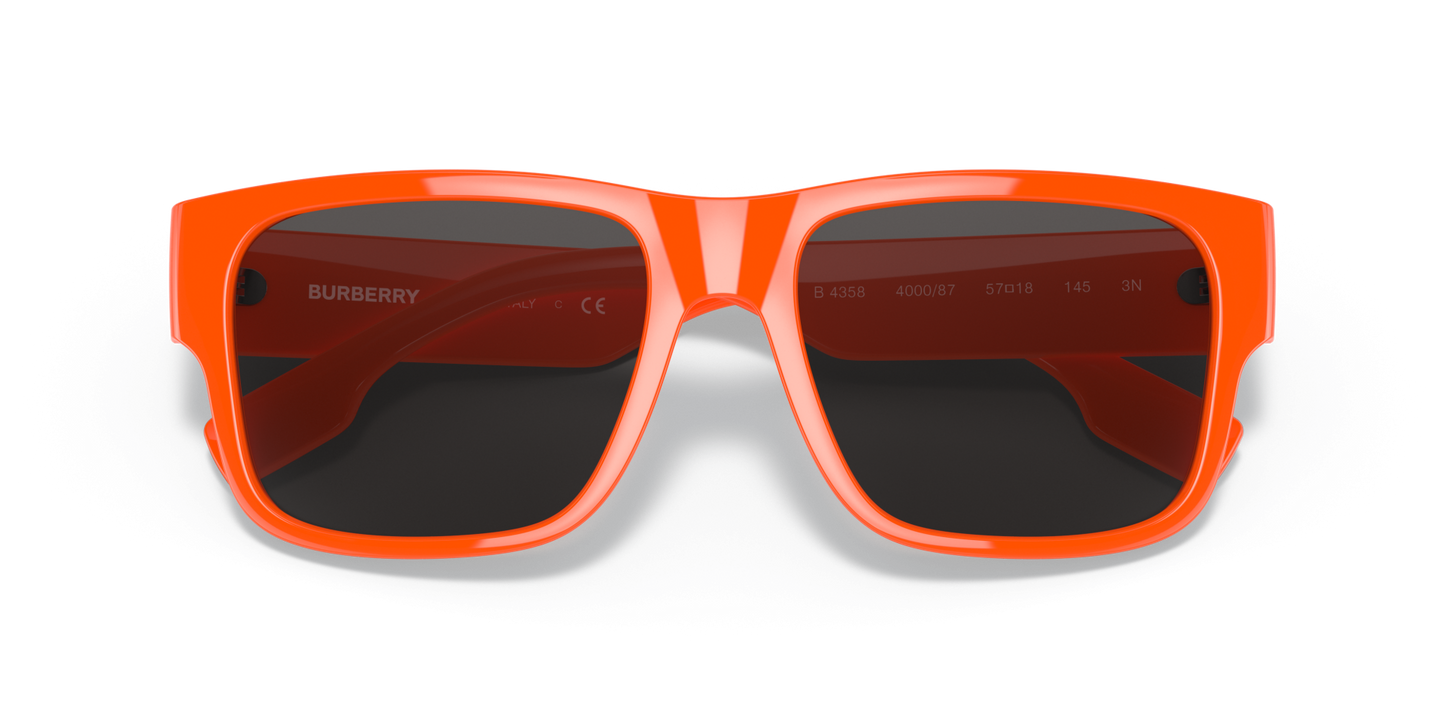 Burberry Sunglasses Orange-Dark Grey | BURBERRY BE4358 Knight Orange-Dark Grey