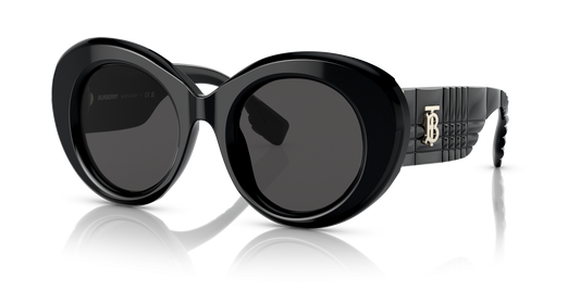 משקפי שמש בורברי שחור-אפור כהה | BURBERRY BE4370U Margot Black-Dark Grey