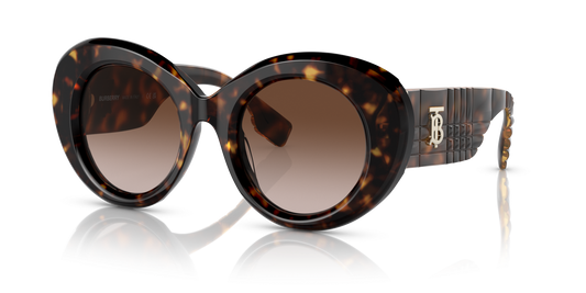 משקפי שמש בורברי בצבע חום כהה הוואנה | BURBERRY BE4370U Margot Dark Havana-Brown Gradient