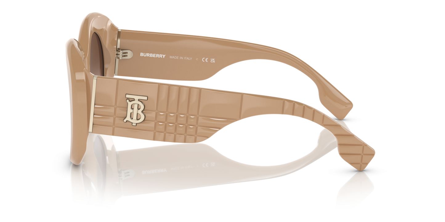 משקפי שמש בורברי בצבע בז'-חום | BURBERRY BE4370U Margot Beige-Brown Gradient