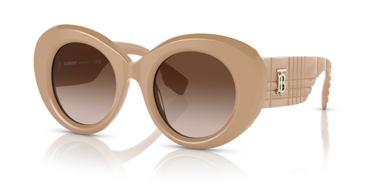 משקפי שמש בורברי בצבע בז'-חום | BURBERRY BE4370U Margot Beige-Brown Gradient