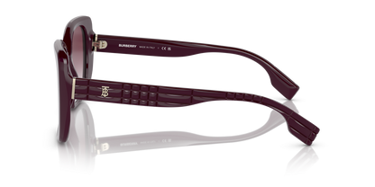 משקפי שמש בורברי שיפוע בורדו-ויולט | BURBERRY BE4371 Helena Bordeaux-Violet Gradient
