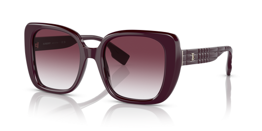 משקפי שמש בורברי שיפוע בורדו-ויולט | BURBERRY BE4371 Helena Bordeaux-Violet Gradient
