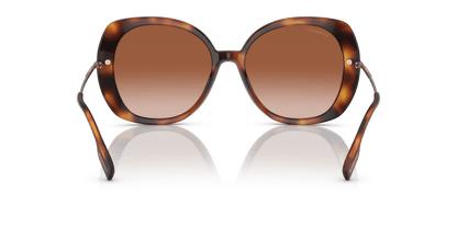 משקפי שמש בורברי בהיר הוואנה-חום שיפוע | BURBERRY BE4374 Eugenie Light Havana-Brown Gradient