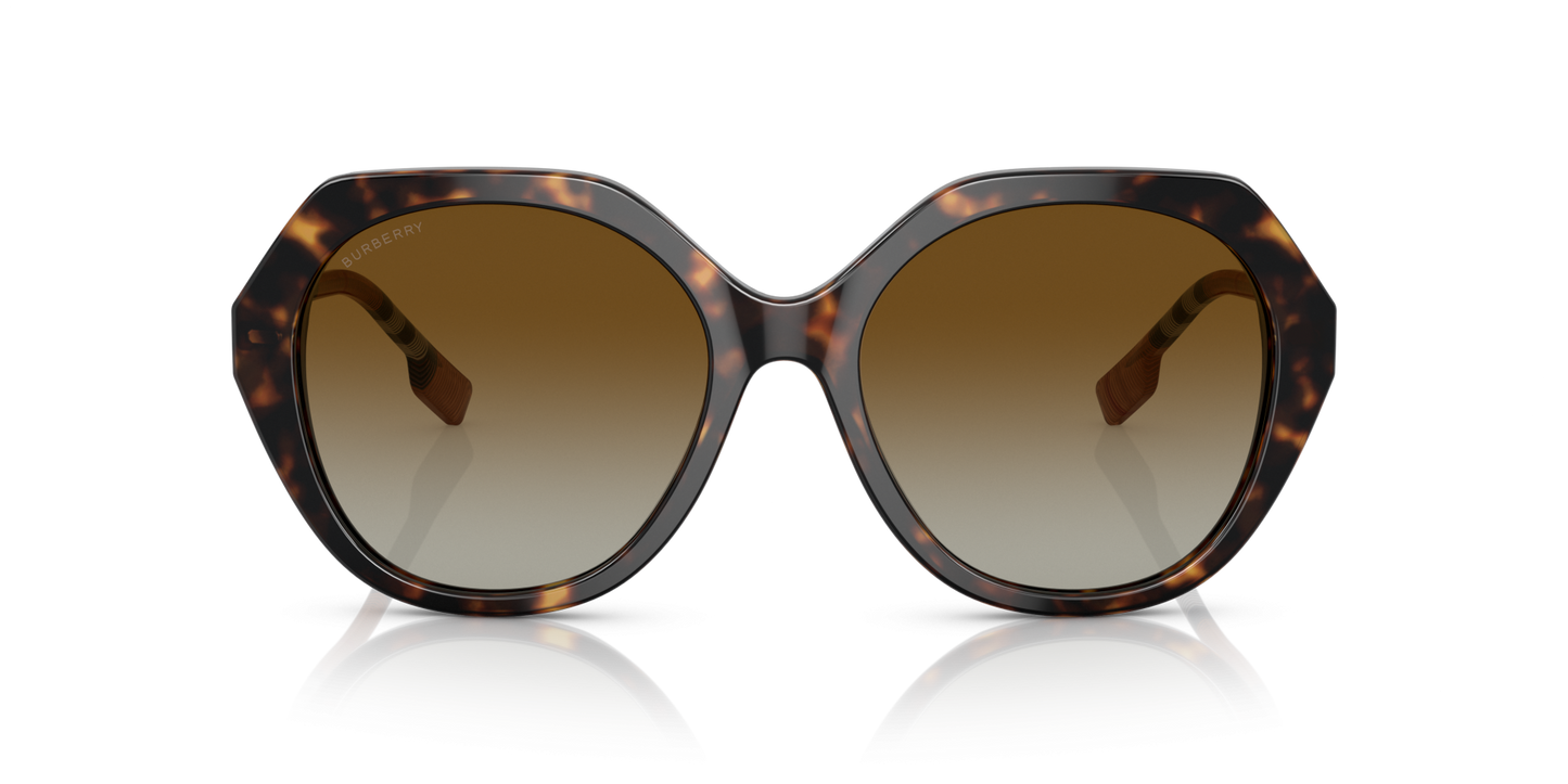 משקפי שמש בורברי כהה הוואנה-חום קוטב | BURBERRY BE4375 Vanessa Dark Havana-Brown Polar