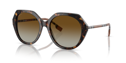 משקפי שמש בורברי כהה הוואנה-חום קוטב | BURBERRY BE4375 Vanessa Dark Havana-Brown Polar