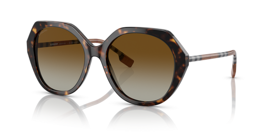 משקפי שמש בורברי כהה הוואנה-חום קוטב | BURBERRY BE4375 Vanessa Dark Havana-Brown Polar