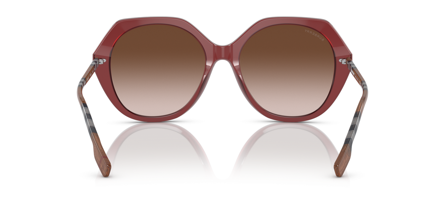משקפי שמש בורברי בורדו-חום שיפוע | BURBERRY BE4375 Vanessa Bordeaux-Brown Gradient