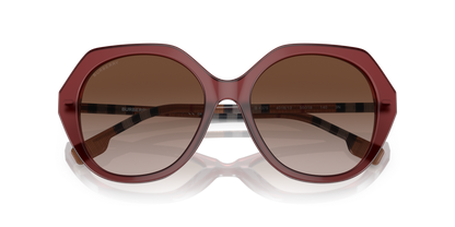 משקפי שמש בורברי בורדו-חום שיפוע | BURBERRY BE4375 Vanessa Bordeaux-Brown Gradient