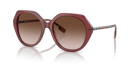 משקפי שמש בורברי בורדו-חום שיפוע | BURBERRY BE4375 Vanessa Bordeaux-Brown Gradient
