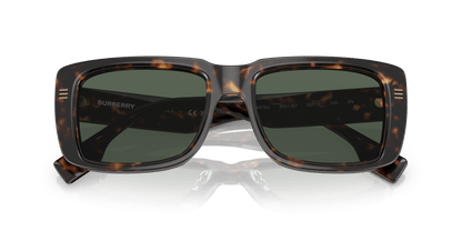 משקפי שמש בורברי כהה הוואנה-ירוק כהה | BURBERRY BE4376U Jarvis Dark Havana-Dark Green
