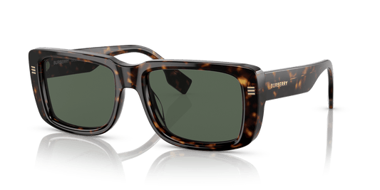 משקפי שמש בורברי כהה הוואנה-ירוק כהה | BURBERRY BE4376U Jarvis Dark Havana-Dark Green