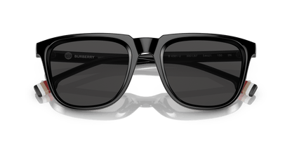 משקפי שמש בורברי שחור-אפור כהה | BURBERRY BE4381U George Black-Dark Grey