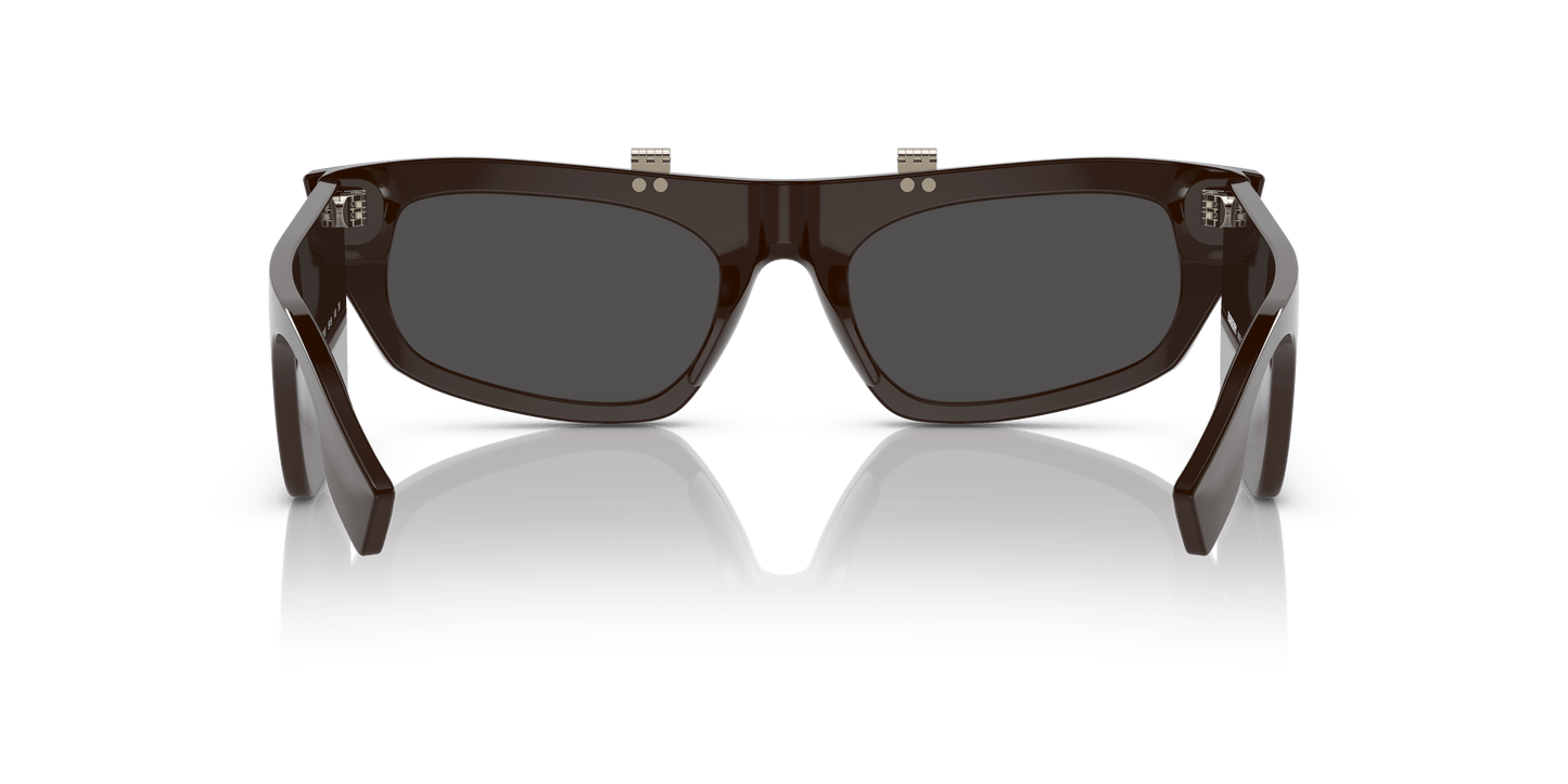משקפי שמש בורברי חום-אפור כהה | BURBERRY BE4383 Brown-Dark Grey