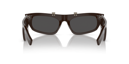 משקפי שמש בורברי חום-אפור כהה | BURBERRY BE4383 Brown-Dark Grey
