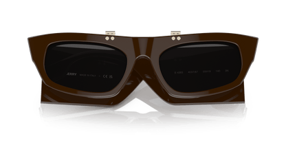 משקפי שמש בורברי חום-אפור כהה | BURBERRY BE4383 Brown-Dark Grey