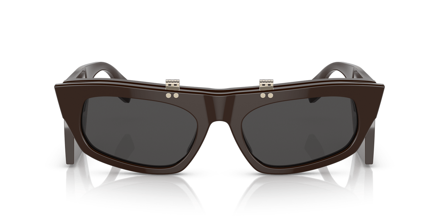 משקפי שמש בורברי חום-אפור כהה | BURBERRY BE4383 Brown-Dark Grey