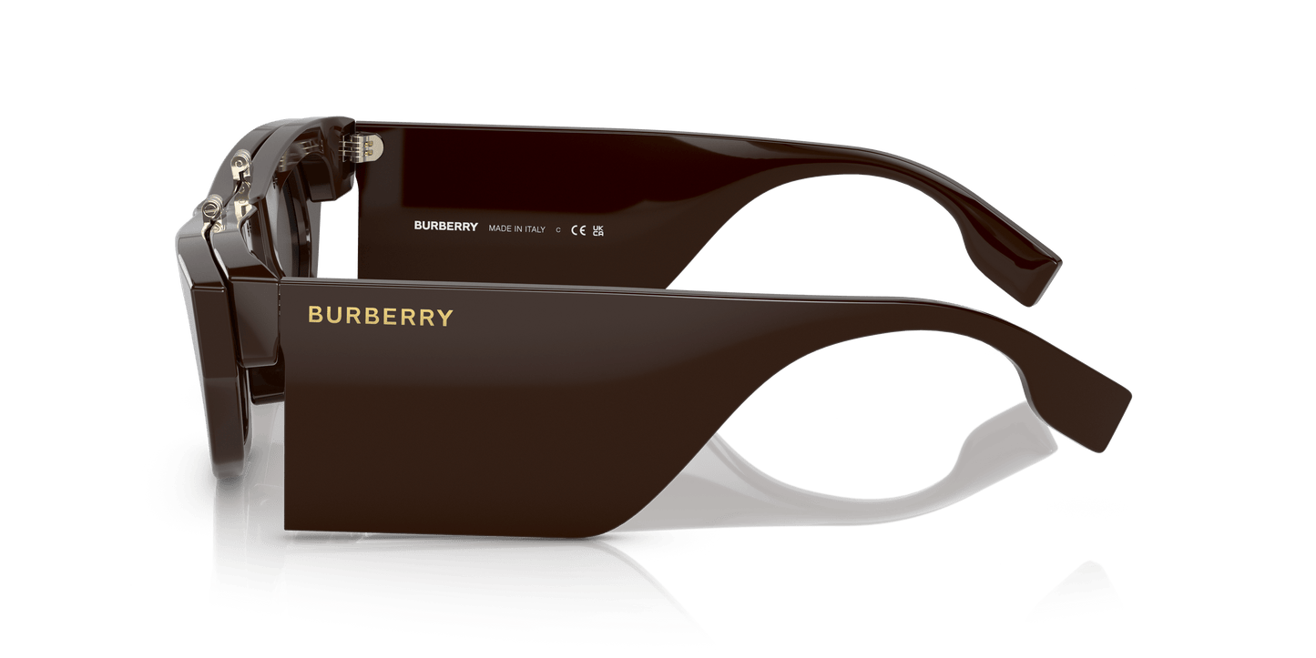 משקפי שמש בורברי חום-אפור כהה | BURBERRY BE4383 Brown-Dark Grey
