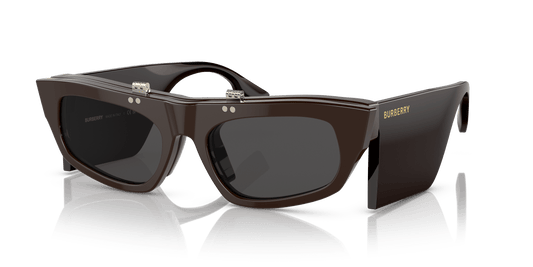 משקפי שמש בורברי חום-אפור כהה | BURBERRY BE4383 Brown-Dark Grey