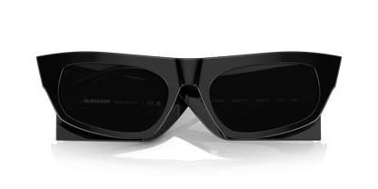 משקפי שמש בורברי שחור-אפור כהה | BURBERRY BE4385 Palmer Black-Dark Grey