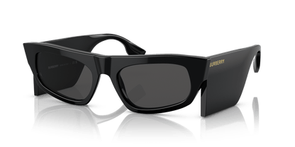 משקפי שמש בורברי שחור-אפור כהה | BURBERRY BE4385 Palmer Black-Dark Grey