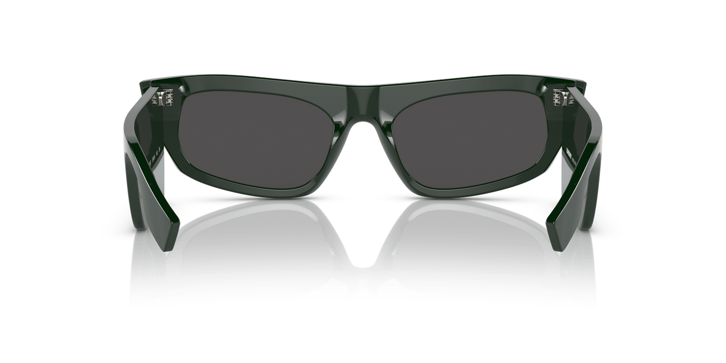 משקפי שמש בורברי ירוק-אפור כהה | BURBERRY BE4385 Palmer Green-Dark Grey