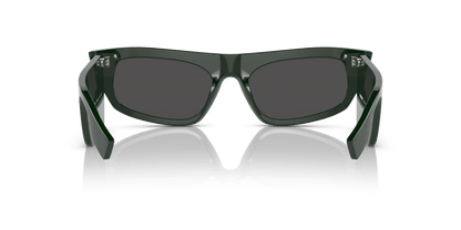 משקפי שמש בורברי ירוק-אפור כהה | BURBERRY BE4385 Palmer Green-Dark Grey