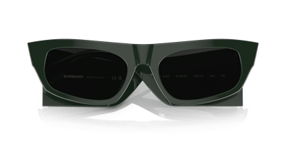 משקפי שמש בורברי ירוק-אפור כהה | BURBERRY BE4385 Palmer Green-Dark Grey