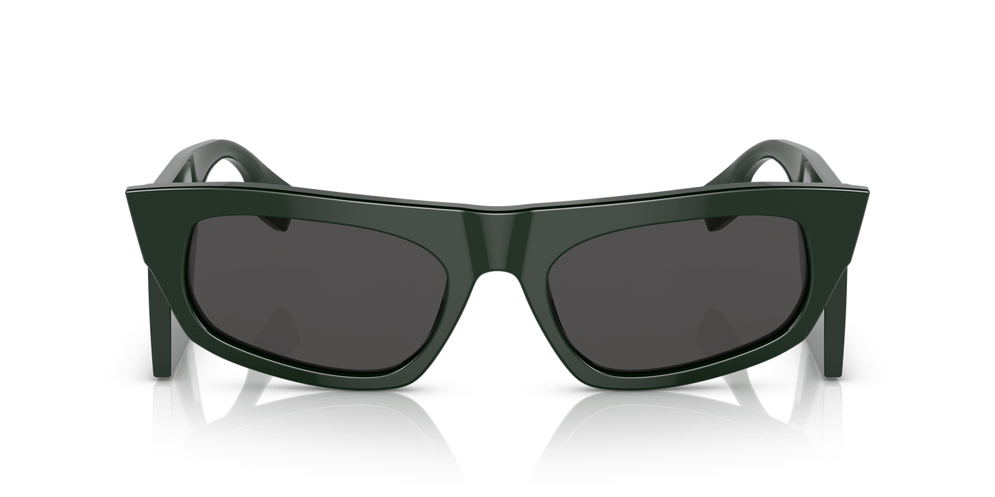 משקפי שמש בורברי ירוק-אפור כהה | BURBERRY BE4385 Palmer Green-Dark Grey