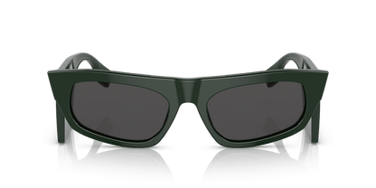 משקפי שמש בורברי ירוק-אפור כהה | BURBERRY BE4385 Palmer Green-Dark Grey