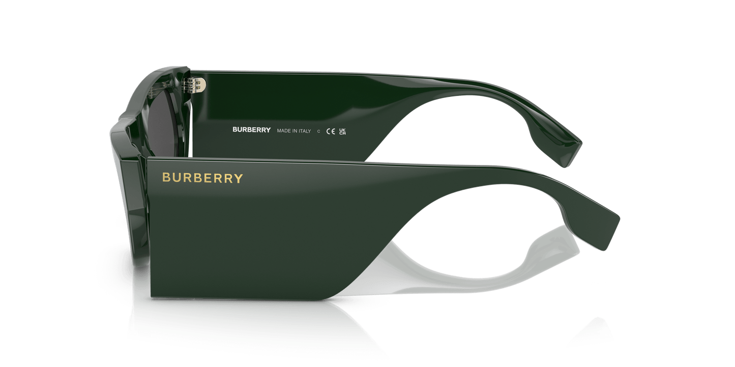 משקפי שמש בורברי ירוק-אפור כהה | BURBERRY BE4385 Palmer Green-Dark Grey