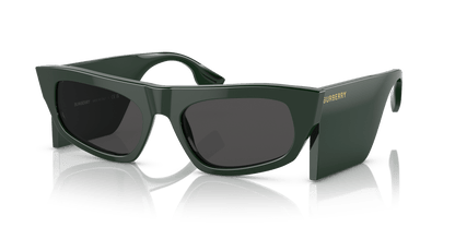 משקפי שמש בורברי ירוק-אפור כהה | BURBERRY BE4385 Palmer Green-Dark Grey