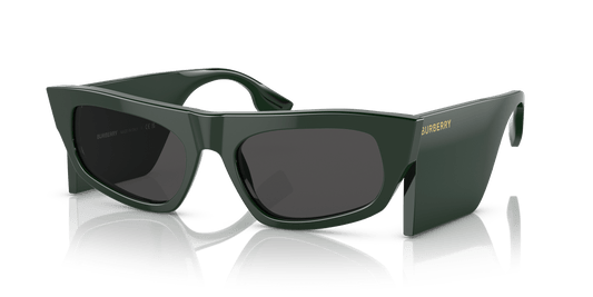 משקפי שמש בורברי ירוק-אפור כהה | BURBERRY BE4385 Palmer Green-Dark Grey