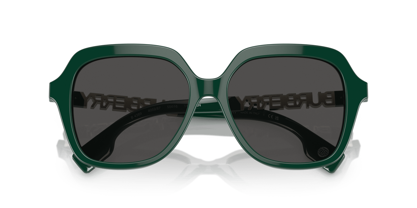 משקפי שמש בורברי ירוק-אפור כהה | BURBERRY BE4389 Joni Green-Dark Grey