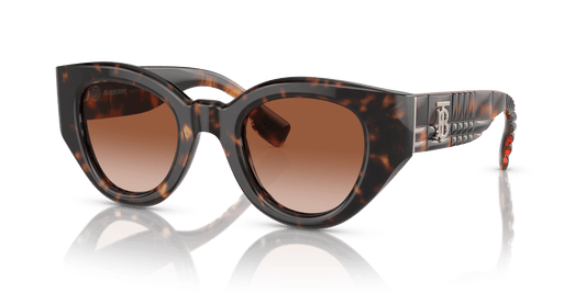 משקפי שמש של ברברי הוואנה כהה-חום שיפוע | BURBERRY BE4390 Meadow Dark Havana-Brown Gradient