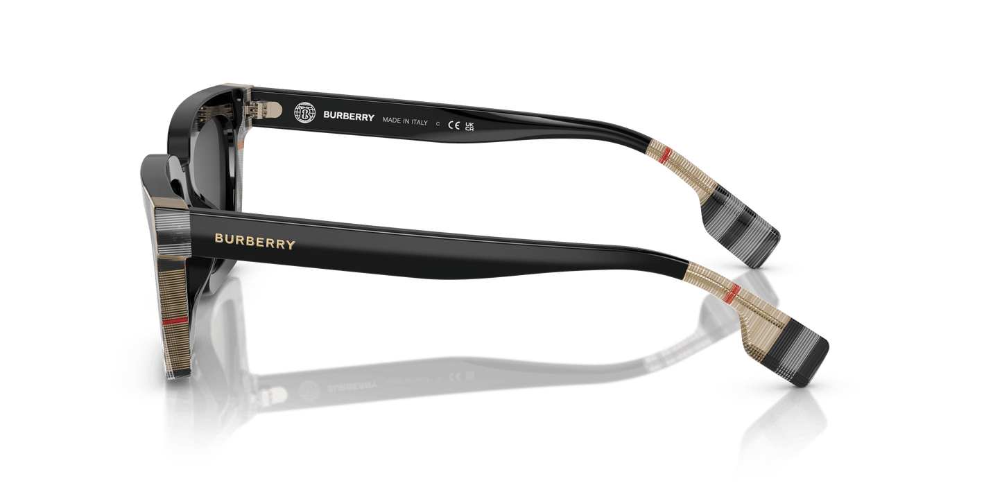 Burberry Sunglasses Black/Vintage Check-Dark Grey | BURBERRY BE4392U Briar Black/Vintage Check-Dark Grey