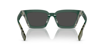 Burberry Sunglasses Green/Check Green-Dark Grey | BURBERRY BE4392U Briar Green/Check Green-Dark Grey