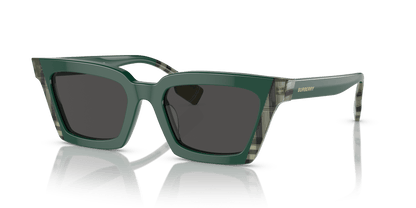 Burberry Sunglasses Green/Check Green-Dark Grey | BURBERRY BE4392U Briar Green/Check Green-Dark Grey
